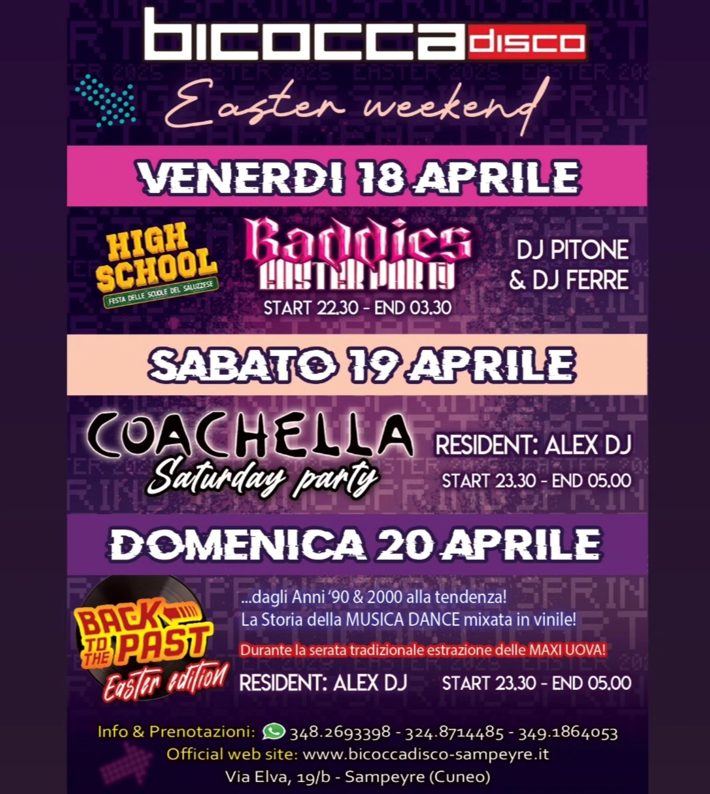 IL WEEKEND DI PASQUA 2025 – 3 date!