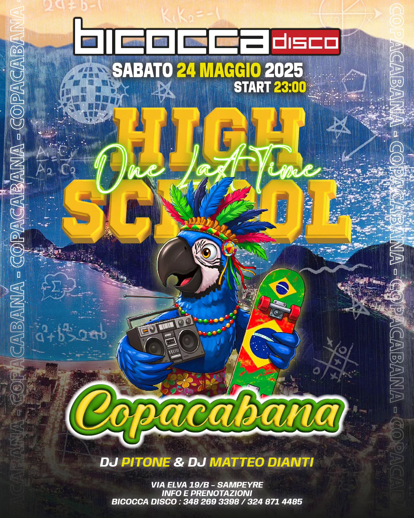COPACABANA – SABATO 24 maggio 🇧🇷