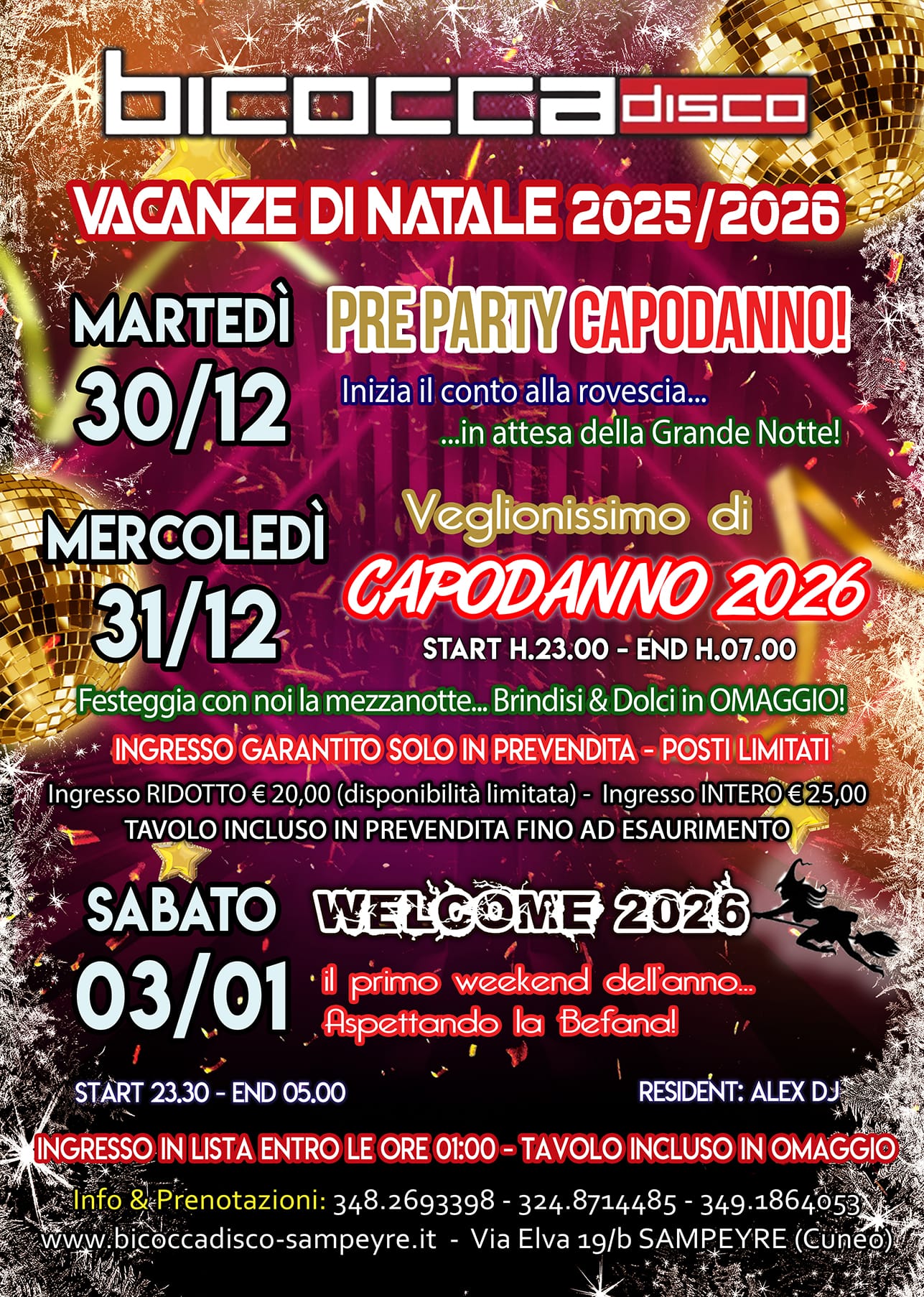 VACANZE DI NATALE 2025/2026